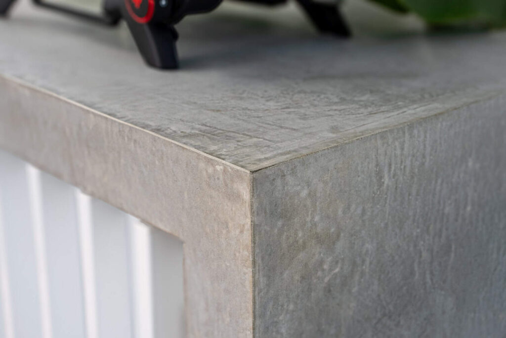 Sovereign Landscape Design Project Mermaid Waters - custom concrete closeup