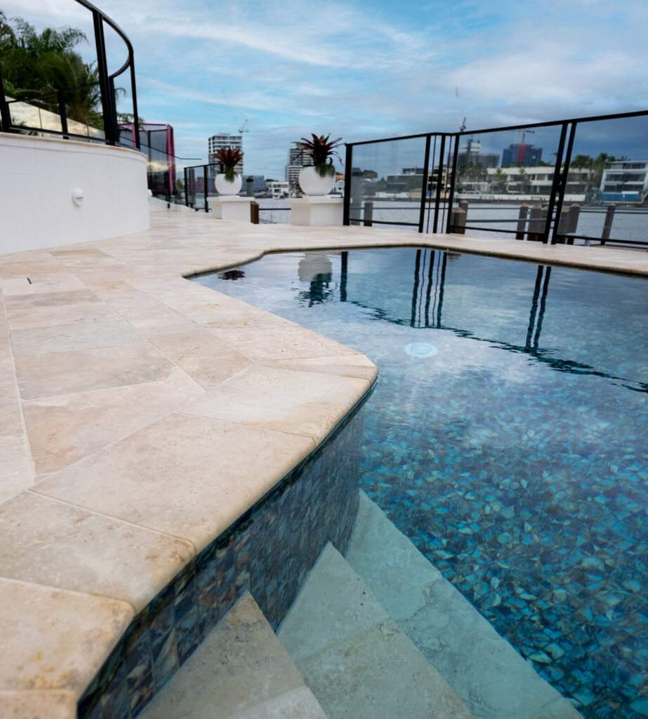 Beautiful tiled pool