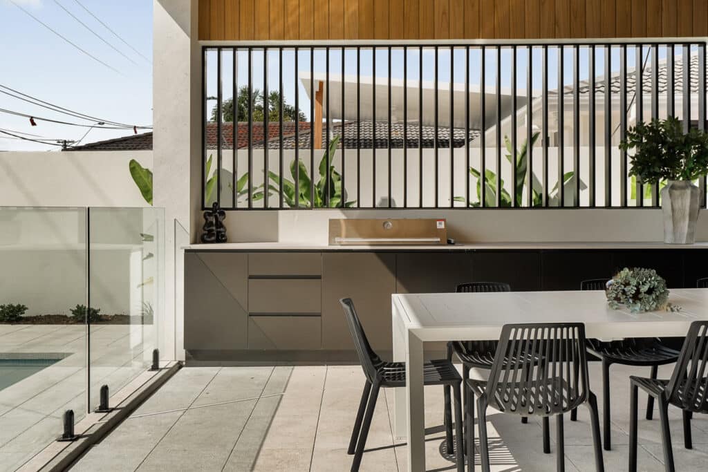 Bayview Project front yard area bbq