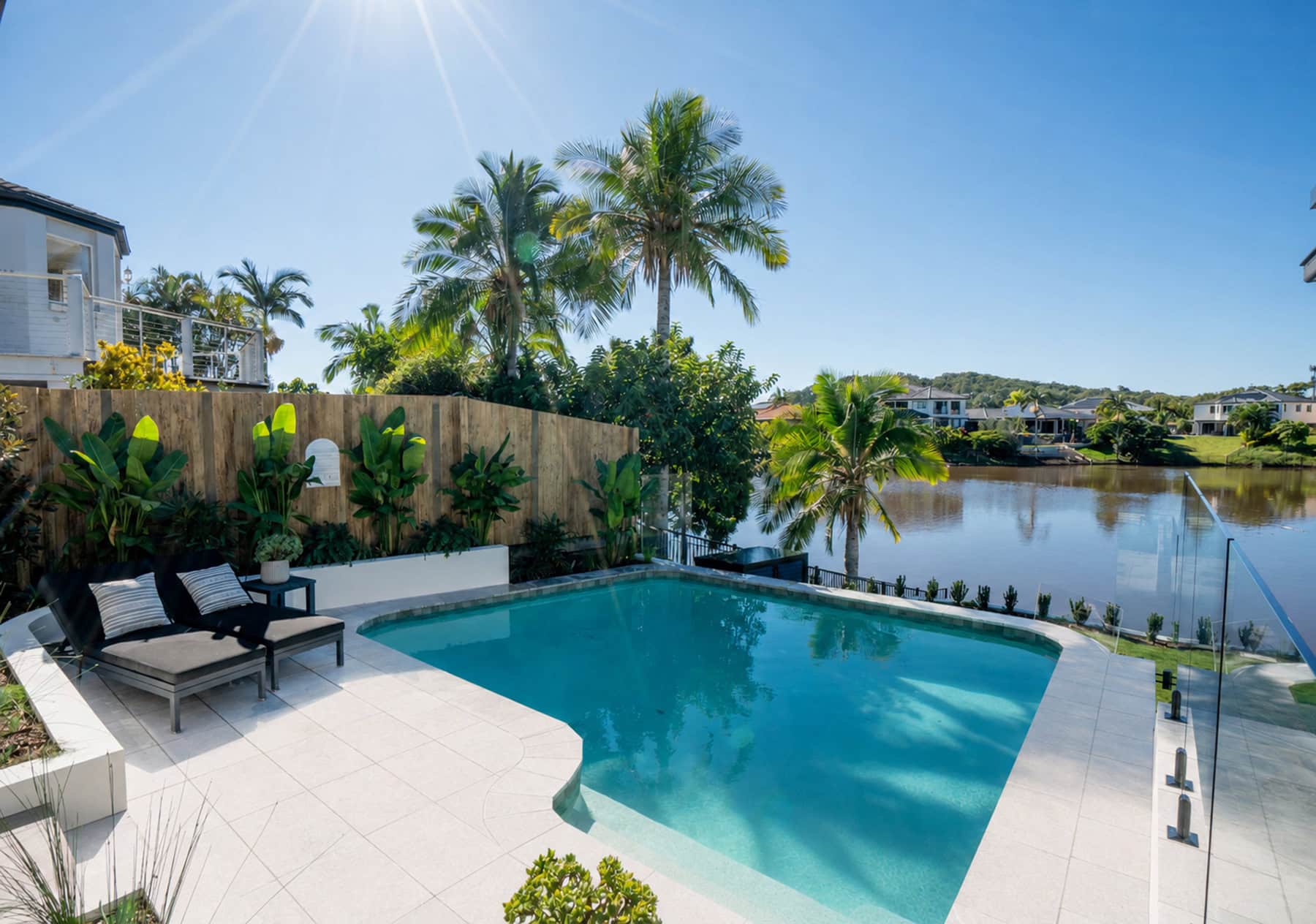 Burleigh Waters project- custom concrete pool